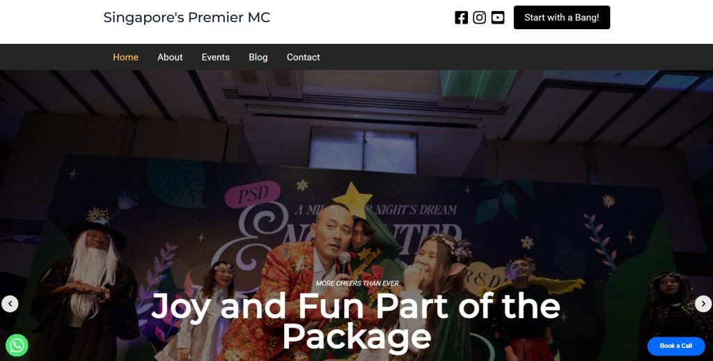 EmceeWinston website mockup